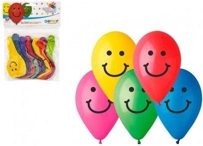 Baloni na napuhavanje s otiskom Smile 10 cm