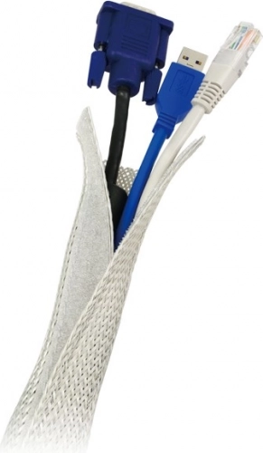 Organizzatore elastico per cavi, grigio