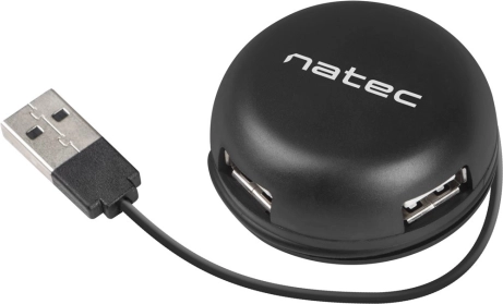 USB hub Natec Bumblebee 4 porty čierny
