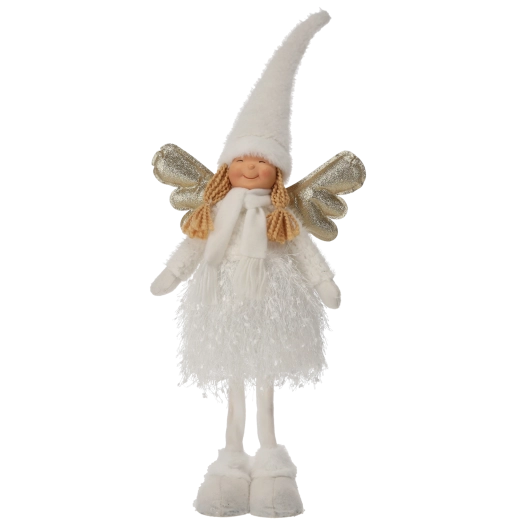 Angioletto natalizio bianco 70 cm