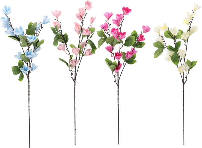 Naturtro blomster og blade