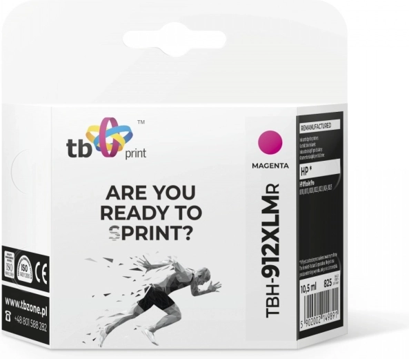 Magenta Ink for HP OfficeJet Pro 8025, Compatible Replacement 912XL
