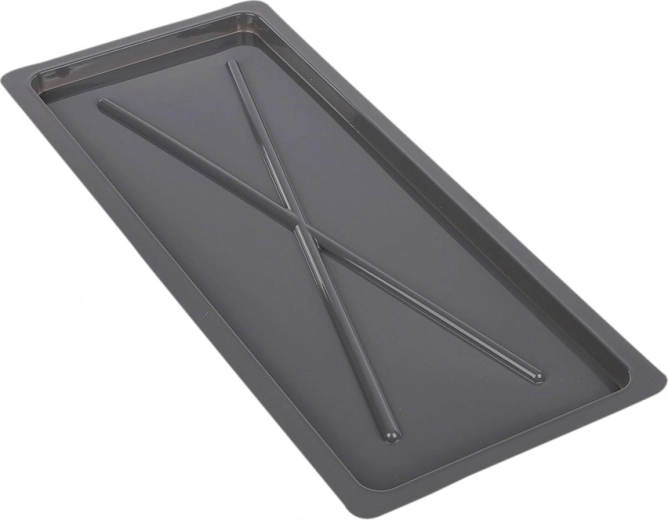 Bac d’égouttage argenté Metpol 55 × 24 cm pour égouttoir de placard 60 cm