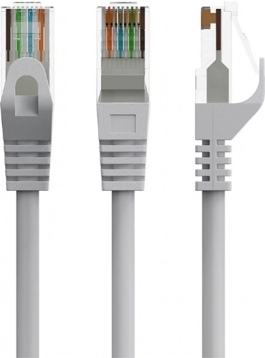 Patch cord category 6 copper UTP 1 m gray