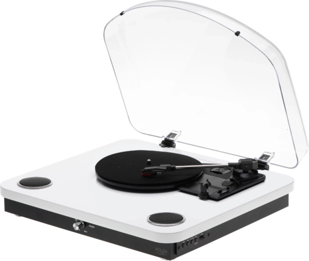 Gramofon ADLER AD 1914 z Bluetooth i USB, biały