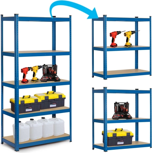 Disposizione variabile e divisione in due scaffali