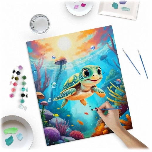 Motivo dettagliato della tartarughina con colori splendidi