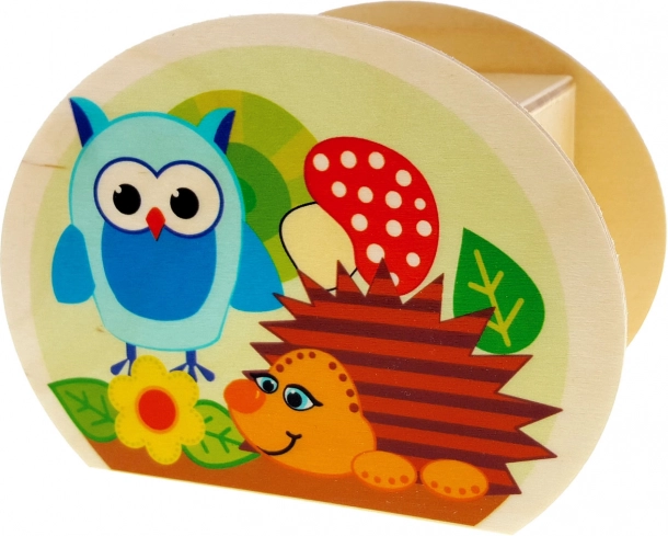 Hess Wooden Money Box Forest Animals