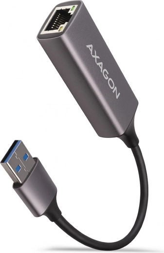 AXAGON adattatore Ethernet Gigabit USB-A 3.2 in metallo, grigio titanio