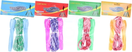 Plastic colorful jump rope 2.4 m