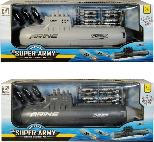 Military Submarine with Missiles