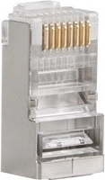 Connettore schermato RJ45 8P8C cat.5E per cavi LAN (100 pezzi)