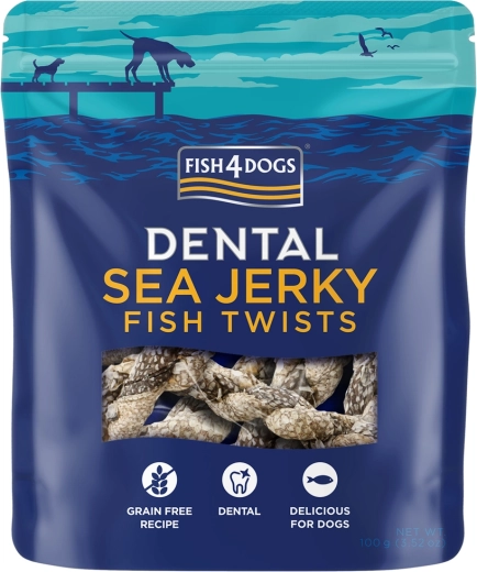 Fish4Dogs dental treats from sea white fish rolls 100 g