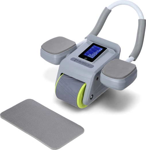 HMS Ab Roller with Automatic Rebound, Gray
