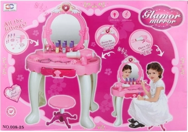 Tavolino da toilette per bambini con accessori e luci musicali
