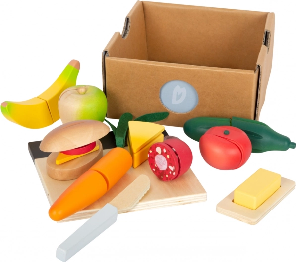 Small Foot set di alimenti da tagliare Fresh – alimenti in legno da tagliare