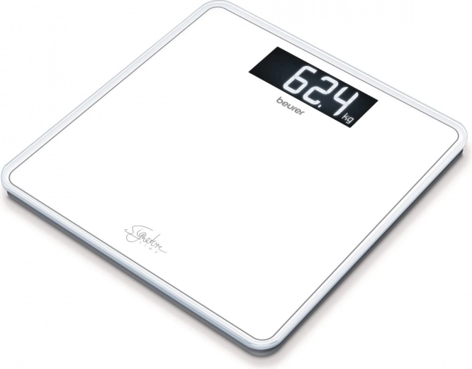 Beurer SignatureLine bilancia pesapersone in vetro GS 400 bianca