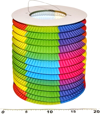 Rainbow Cylindrical Lantern 15 cm