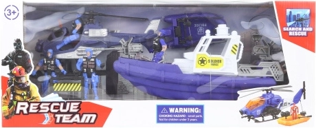 Police Set with Boat and Helicopter