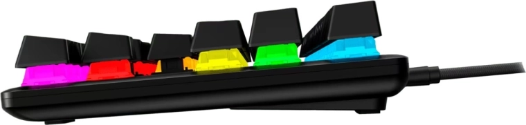 Bright RGB lighting and HyperX switches