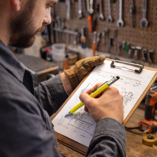 Robusta struttura in metallo per officina e ufficio