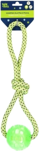 Gioco per cane Šarpak con pallina verde