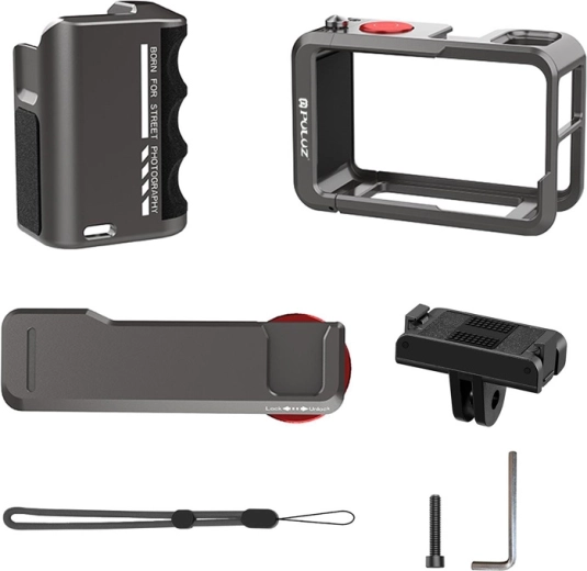 Cold shoe and lever shutter button