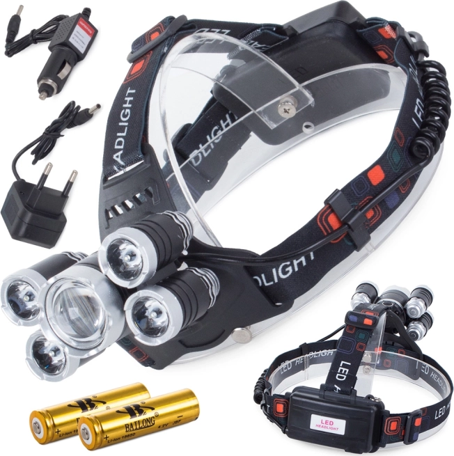 Profesionalna čeona lampa LED Bailong Cree XM-L T6