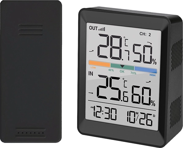 Termometro e igrometro digitale Solight con sensore wireless
