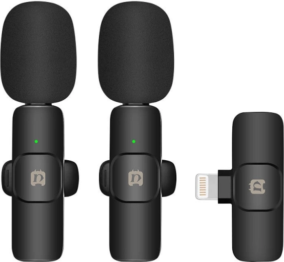 PULUZ PU3150B Wireless Lavalier Microphone Lightning for iPhone and iPad