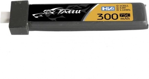 Tattu LiPo Battery 300 mAh 3.8 V 75C 1S HV BT2.0 (5 pcs)