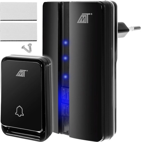 Black Wireless Doorbell Malatec