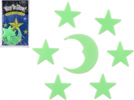 Luminous Wall Decorations Stars and Moon