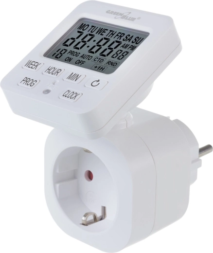 digital timer switch greenblue gb605 f, 16 a, ip20