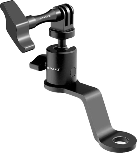 Aluminiowy uchwyt kamery na lusterko motocykla Puluz (czarny)