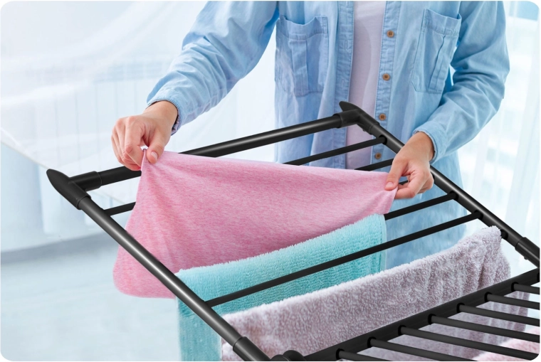 Thicker rods for fewer creases