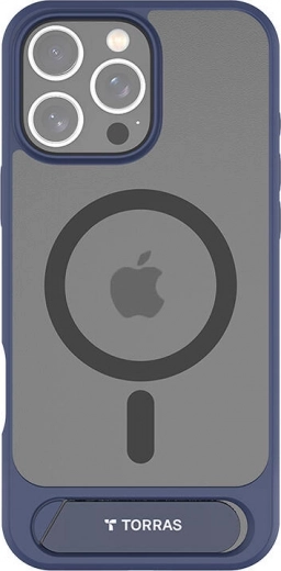 Torras Pstand pouzdro pro iPhone 16 Pro modré