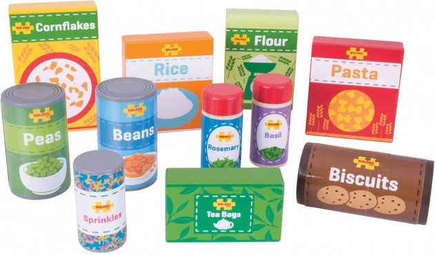 Set of Wooden Durable Food for Children