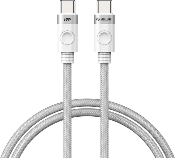 Orico USB‑C to USB‑C charging cable 60 W, white