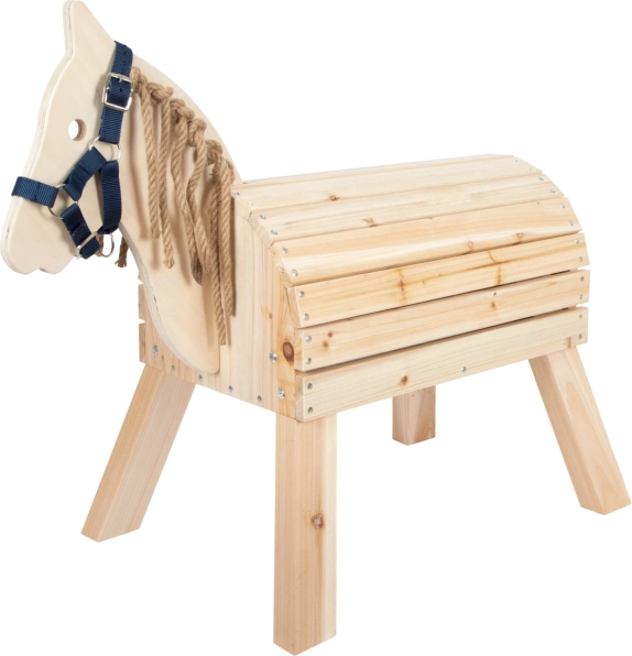 Compact Wooden Horse for Kids