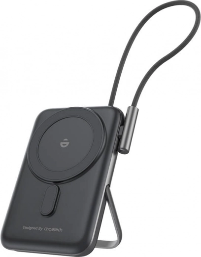 Magnetic Power Bank Choetech 10000mAh 20W PD with USB-C Cable