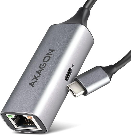 Scheda di rete USB‑C Gigabit con passthrough di alimentazione PD 100 W AXAGON