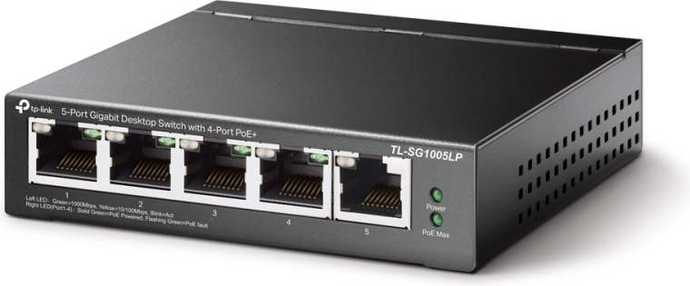 Interruttore TP-Link SG1005LP a 5 porte Gigabit PoE+