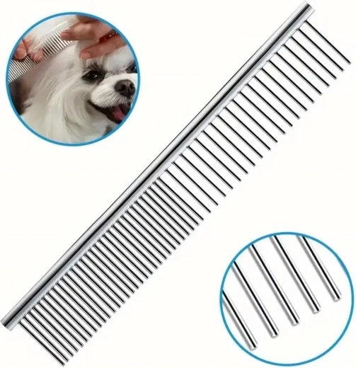 Metal comb for detangling and finishing