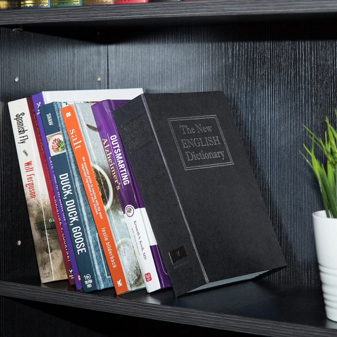 Book safe with key 18 × 11.5 × 5.6 cm