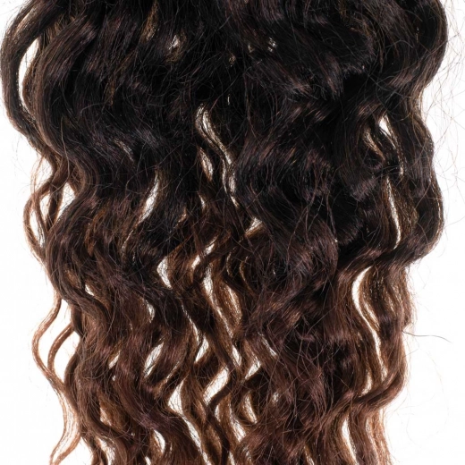 Synthetic hair for braids afro curls 60 cm brown