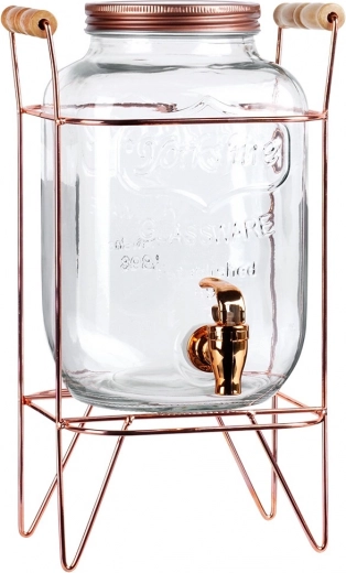 Elegantno stojalo v barvi rožnatega zlata