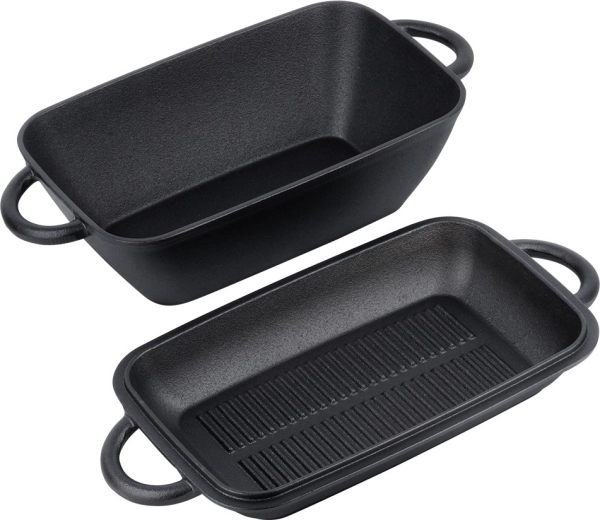 Due contenitori in uno: brasiera + coperchio grill