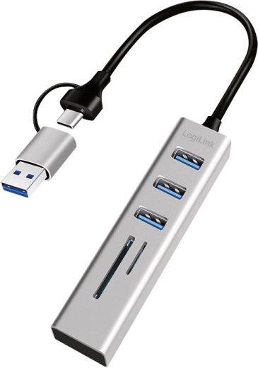 Two connectors included: USB‑C and USB‑A