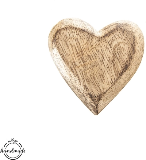Cœur en bois de manguier